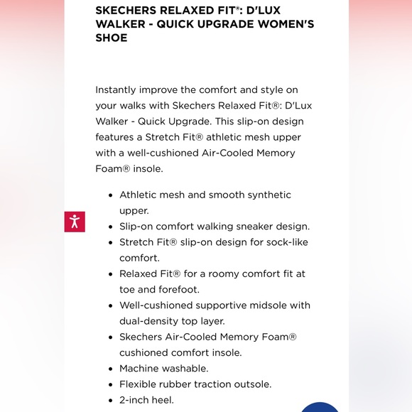 Skechers D’Lux Walker relaxed fit slip-on, women’s, black - Picture 16 of 16